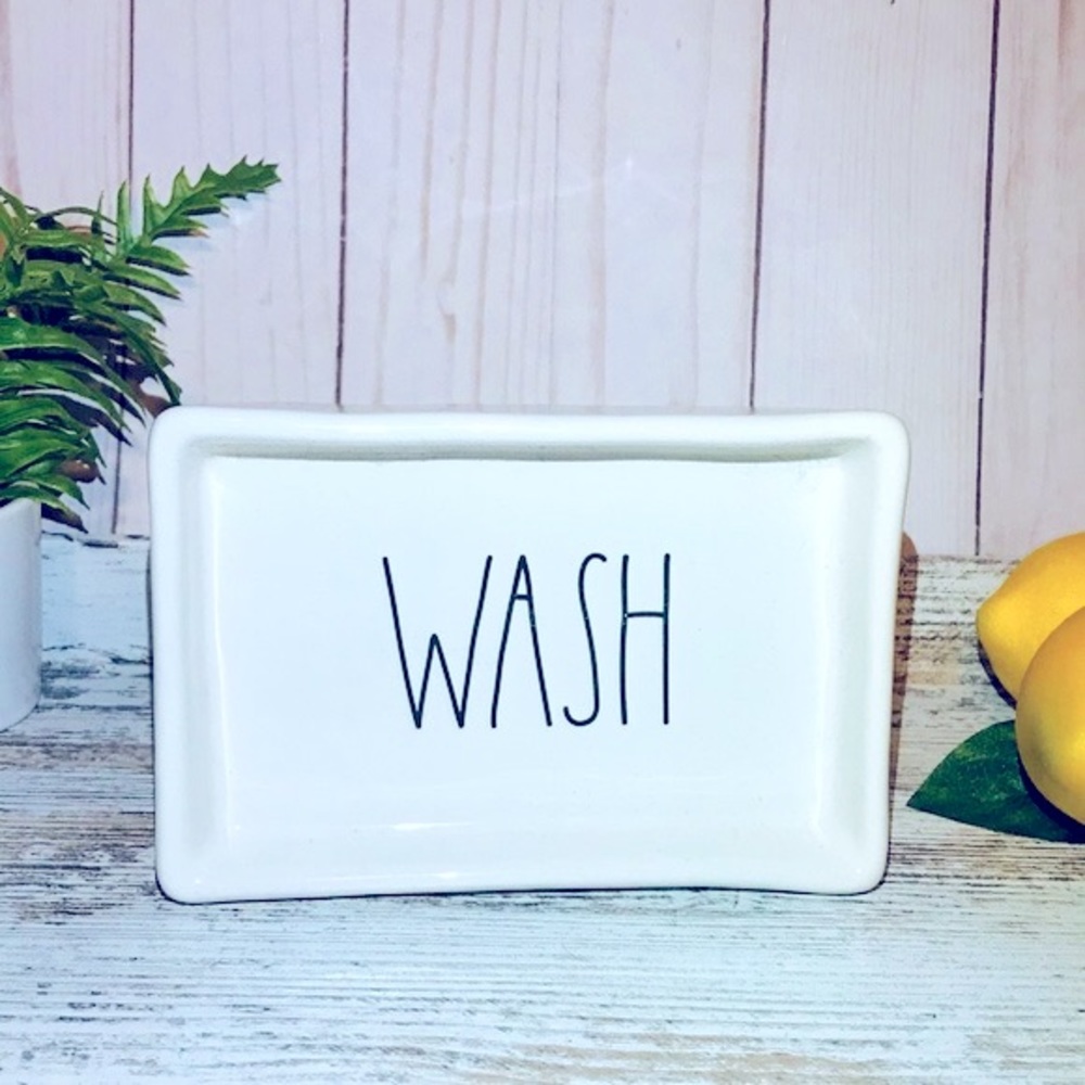Rae Dunn WASH soap holder